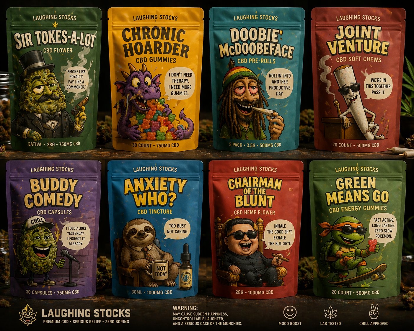 Laughing Stocks Comedy CBD Brand