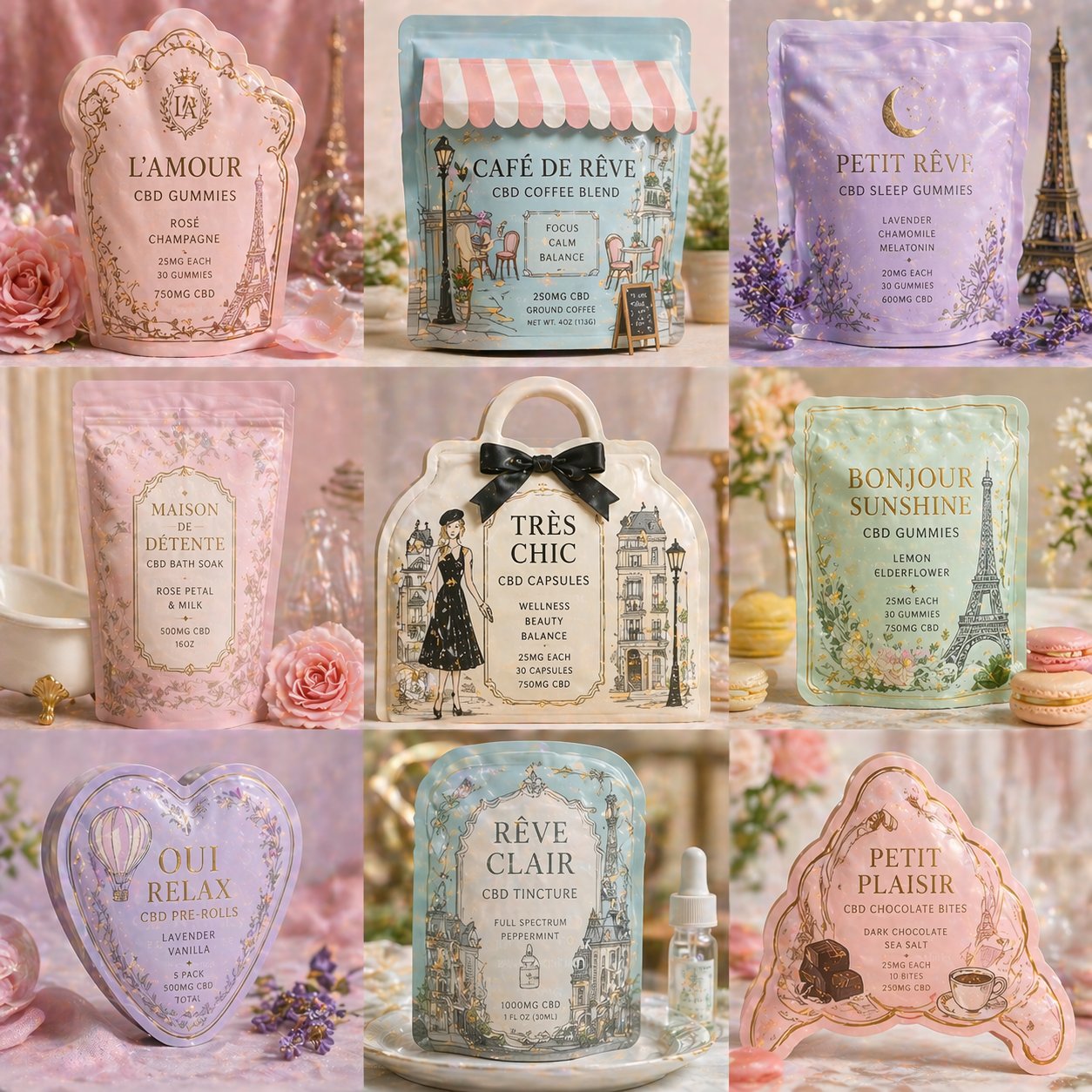 Parisian Pastel CBD Brand — L'Amour Collection