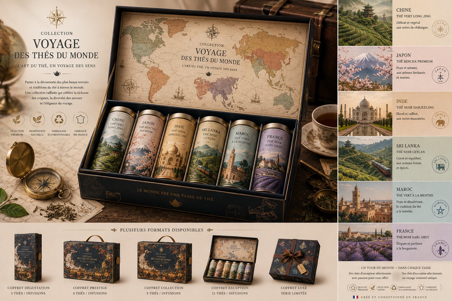 Collection Voyage des Thés du Monde