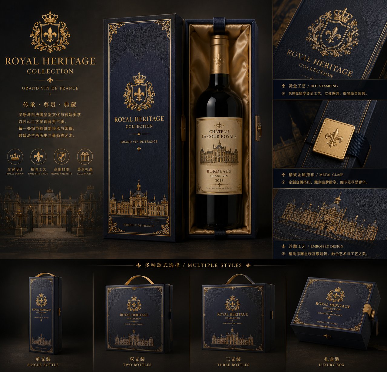 Royal Heritage Collection — Navy & Gold